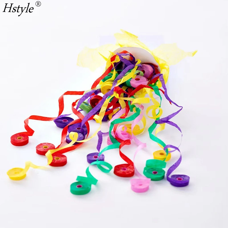 DJTSN 30 Ribbons Party Streamers Poppers for Birthday Colorful Festival Celebration Favors Baby Shower Wedding Graduation