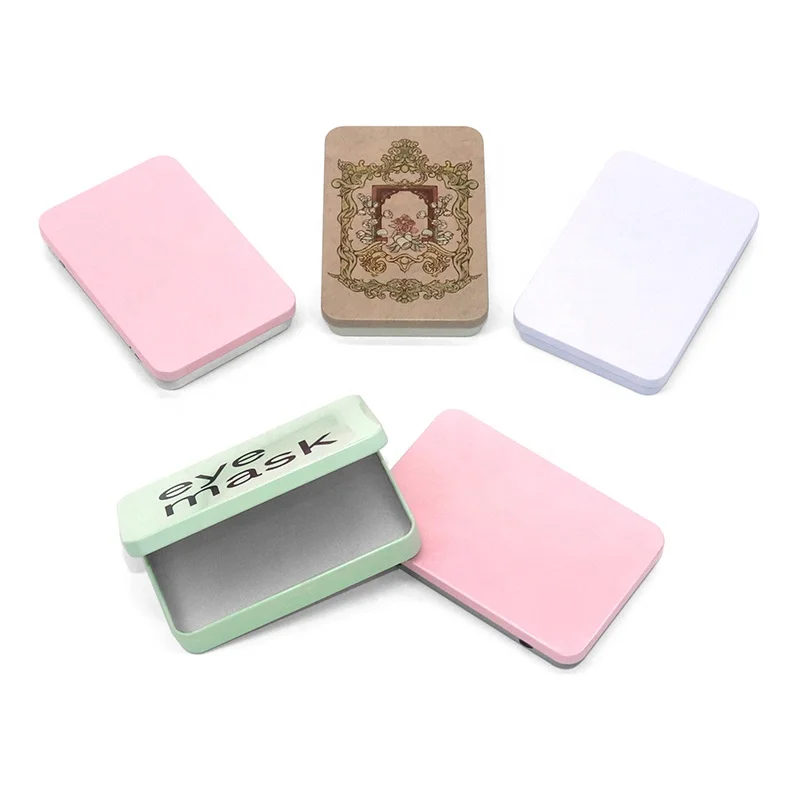 Пустой тисненый прямоугольный жестяной ящик для сигарет Крючки рыбалки жестяная коробка с откидной крышкой