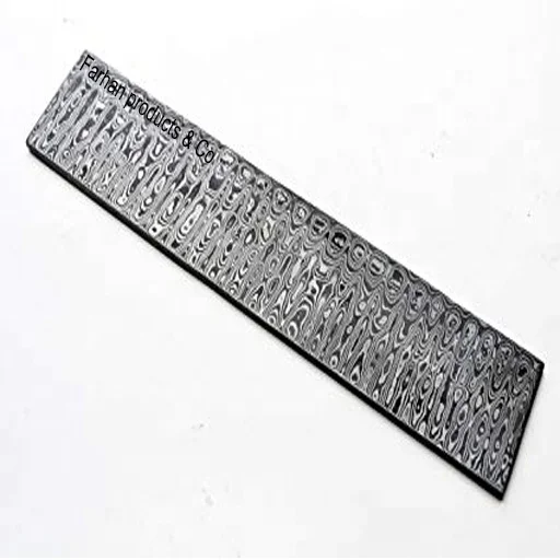 
Whole Earth Supply Damascus Billet Knife Making Knives Blank Blade Bar Steel 