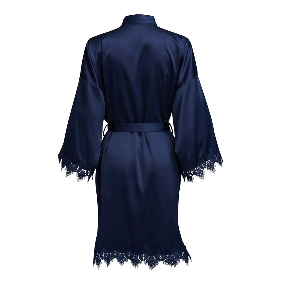 
Silk satin lace robe women wholesale chinese hot style bridal bridesmaid robes women SP004 