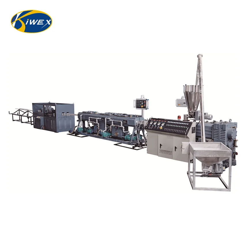 
kiwex machinery efficient double cavity rigid pvc pipe wire conduit extruding machine extruder/ production line 