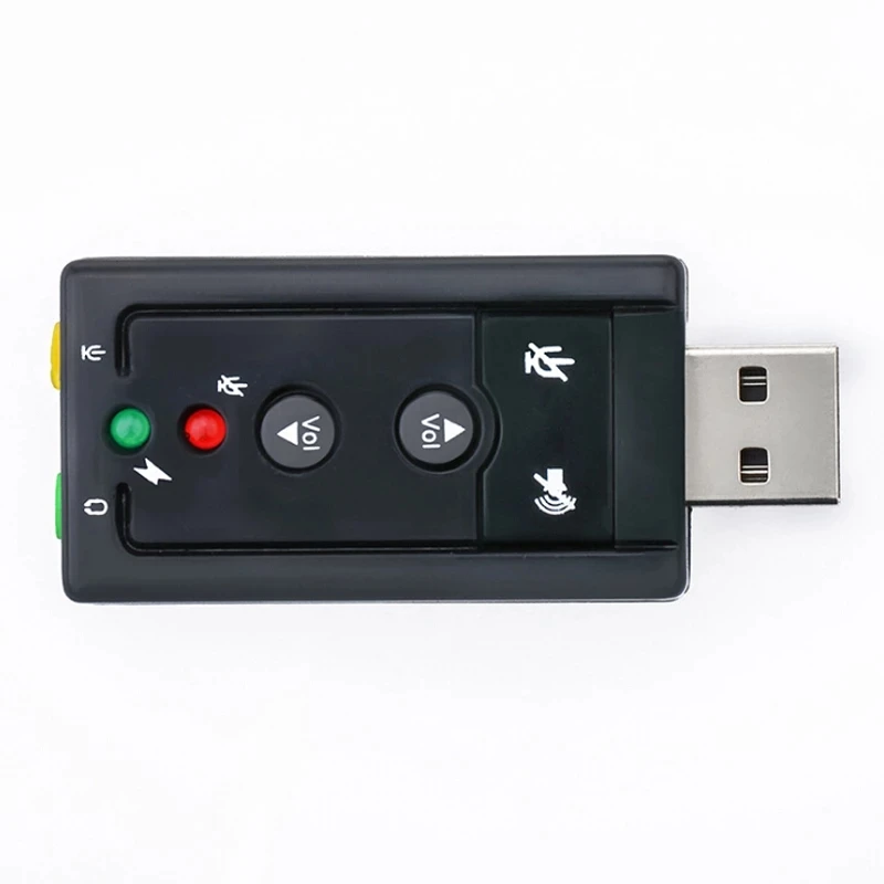 Лидер продаж внешняя 2 0 канальная 3D Виртуальная звуковая карта Mini USB 7 1 12