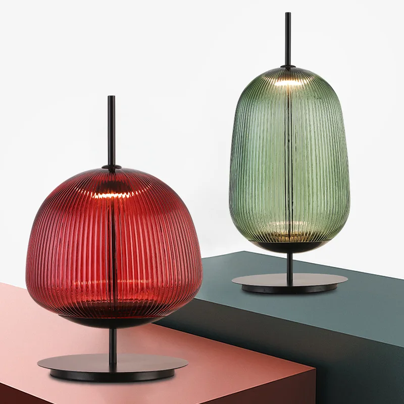 Hotel Bedroom Restaurant Nordic Table Lamp Luxury Modern Stained Glass Table Lamp