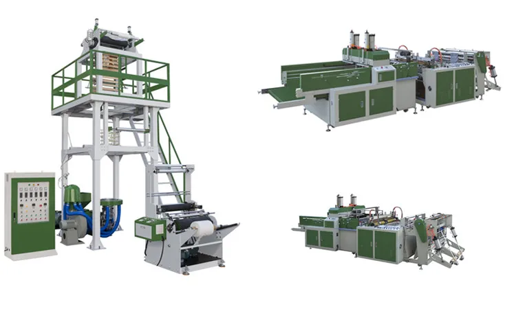 PE/HDPE/LDPE/LLDPE  blown film machine High & Low-Pressure film blowing machine Plastic Extrusion Machine