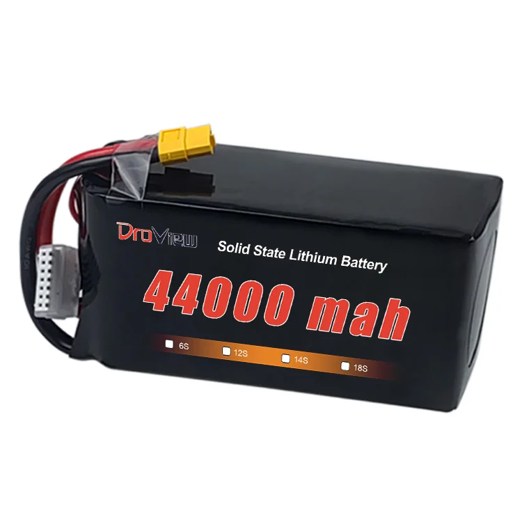 DroView 12S 14S 18S 24S HV Solid State UAV Battery 44000mah 23.7V 47.4V Li-ion Lipo Batteries Pack for Agricultural Drone