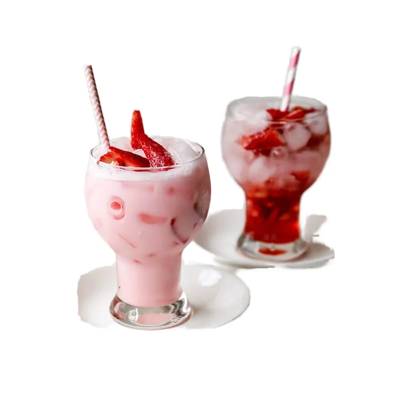 New Arrival Creative Transparent Drinking Glass Beer Ice Cream Milk and Mojito Mug Without Handle