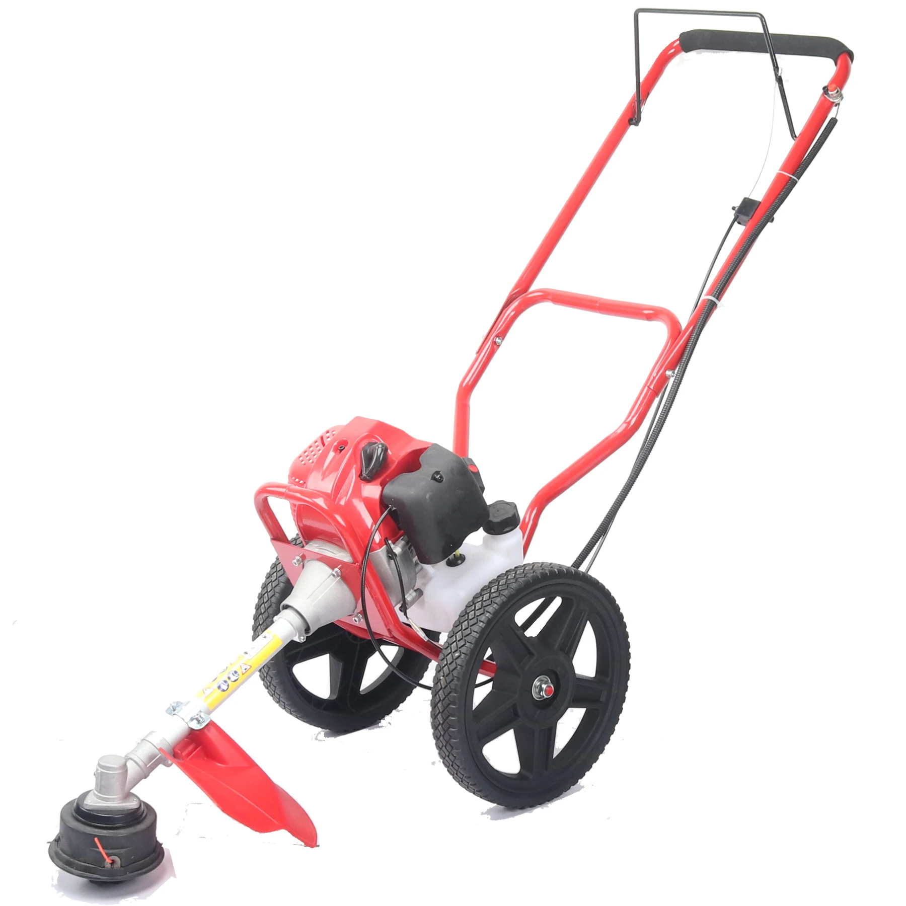 
Hand push two wheeled 52cc 2.0HP powered grass trimmer 