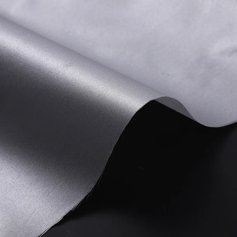 190T Eco-friendly manufacturer direct sales stretch polyester taffeta PU coated fabrics for  lining