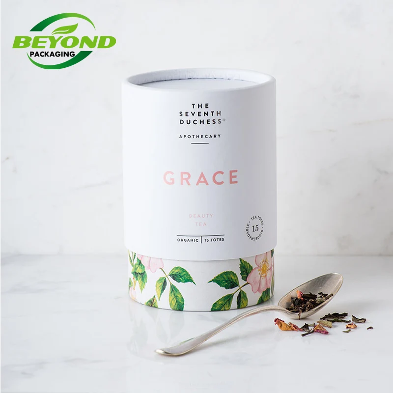Cheapest Food Grade Recycled Cardboard Cylinder Loose Leaf Tea kraft Paperboard Tube Packaging Cylinder Paper Tube For Tea