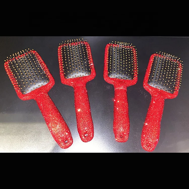 Promotion Common Home High Quality Cute Shining Comb Rhinestone Crystal Fashion Plastic Hair Combs for Women Girls Makeup