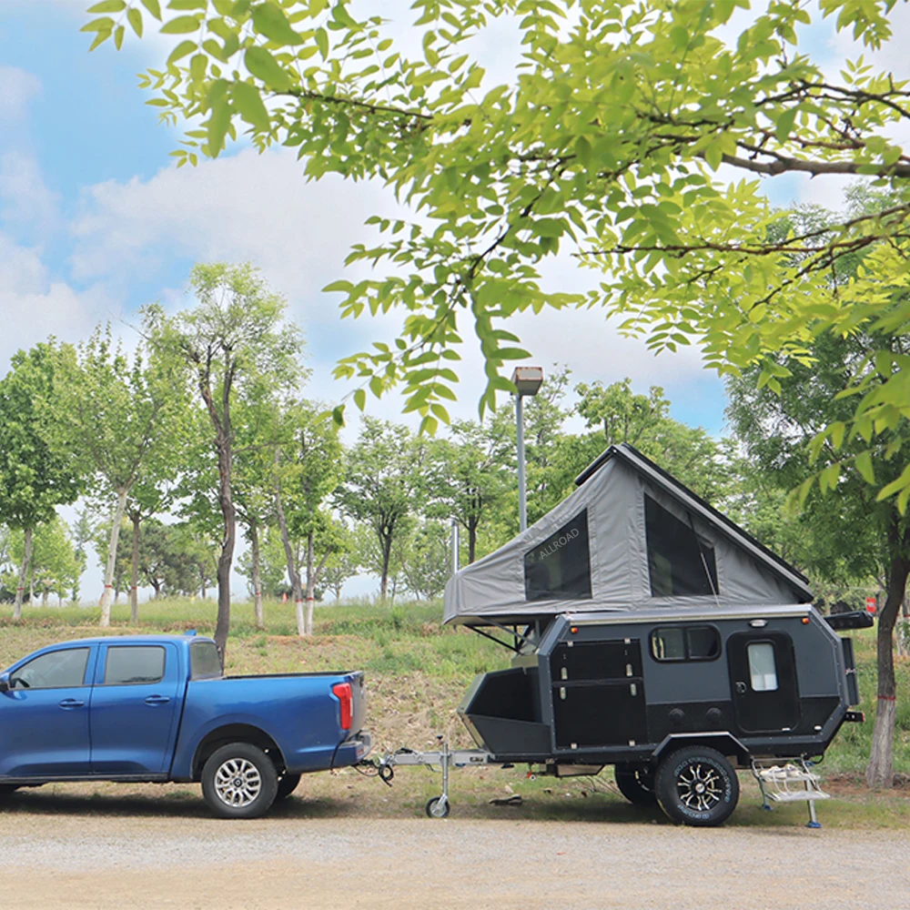 Cheap caravane high quality teardrop customized mini camper trailer folding camping trailer europe caravans in malaysia