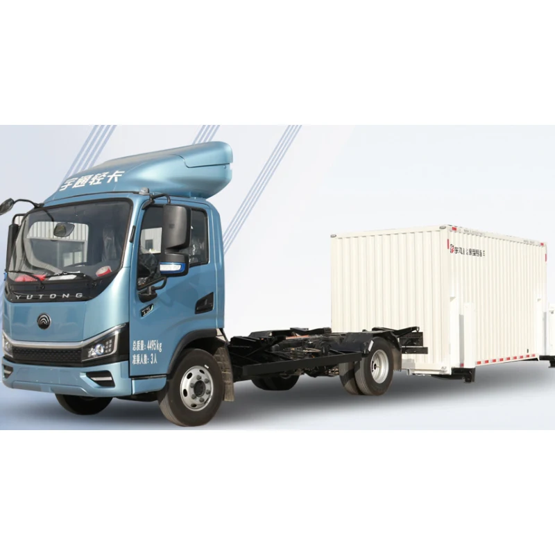 Low Price 4*2 19cbm 45cbm 59cbm Detachable Swap-Bodie Vehicle Electric Cargo Van Trucks For Urban Distribution
