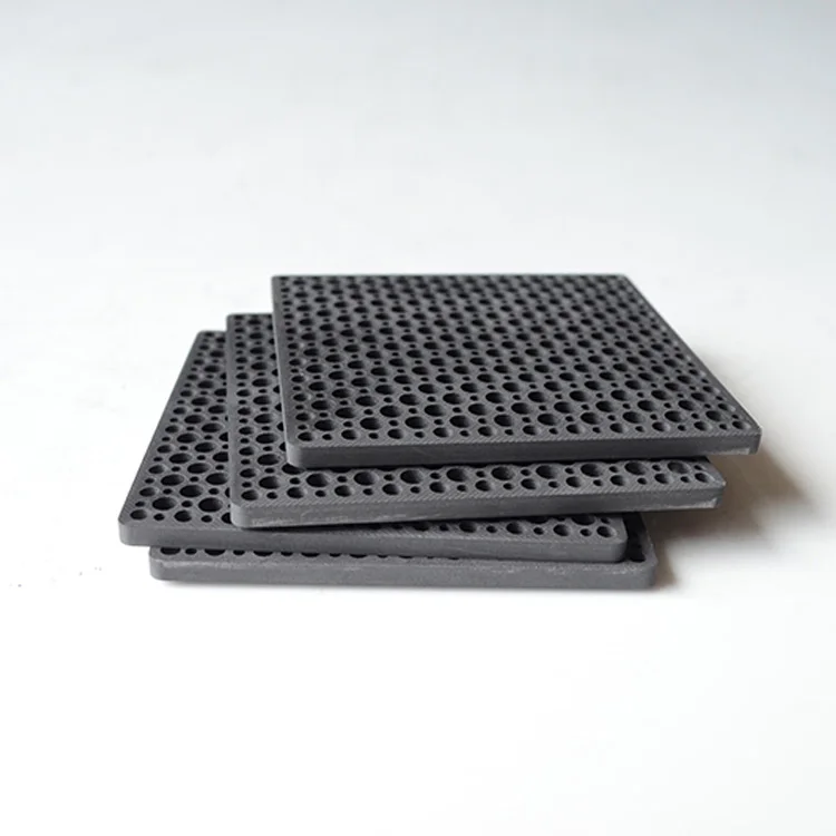 High density industrial grade porous graphite plates