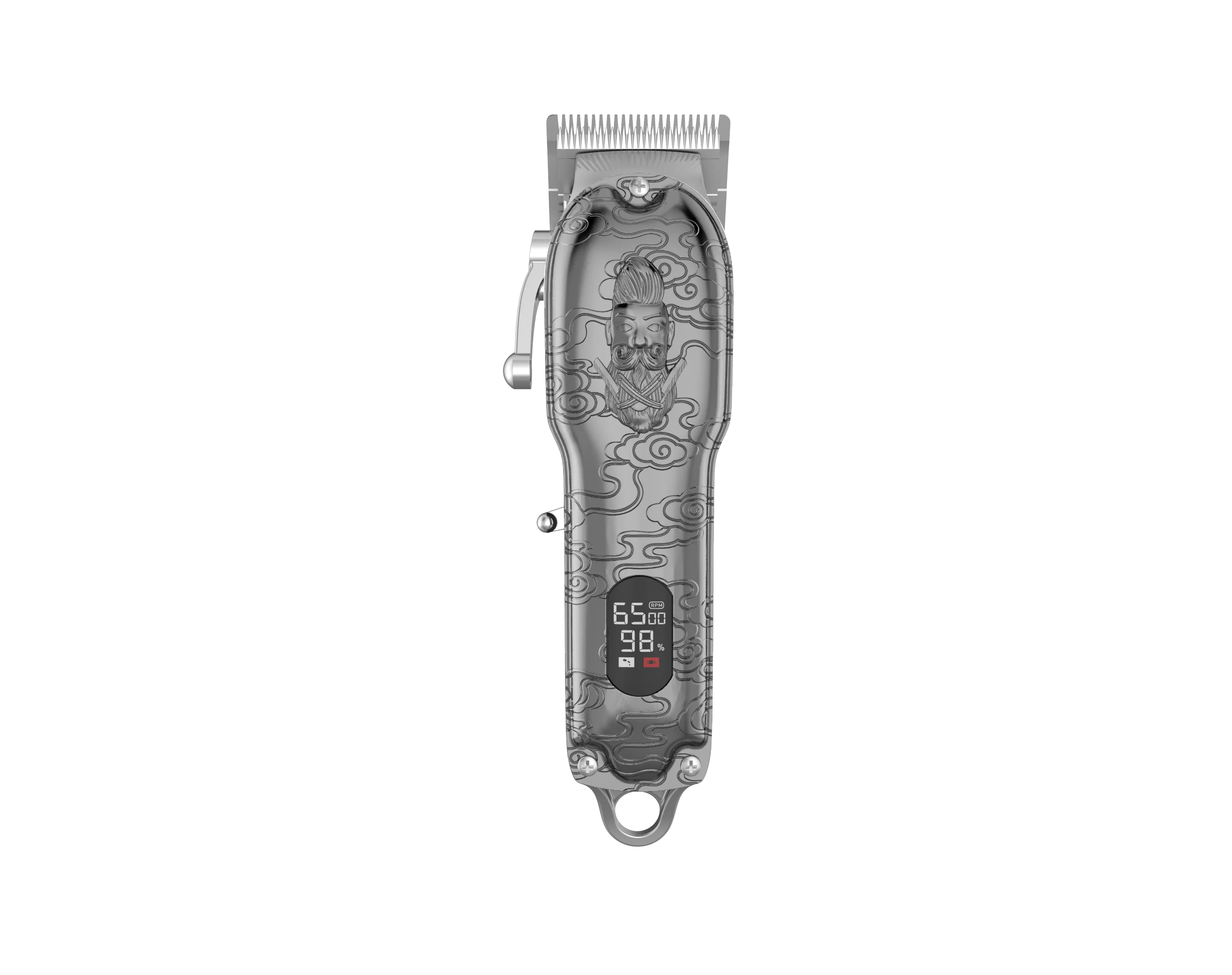 JAME JM-106 All-metal Barber Professional Hair Clippers Electric Cordless LCD Hair Trimmer