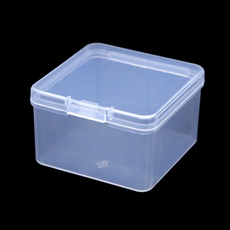 Hard Organizer Box Transparent PP Square Recyclable Hinged Plastic Waterproof Food Container Multifunction Customized CLASSIC