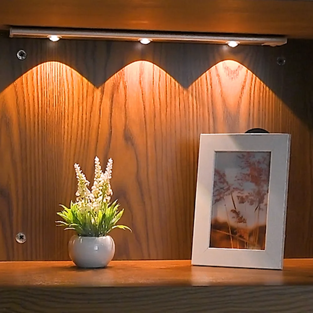 Human Body Induction Lamp Dimmable Led Under Cabinet Lights Indoor Battery Powered Motion Sensor Wireless Led closet Light