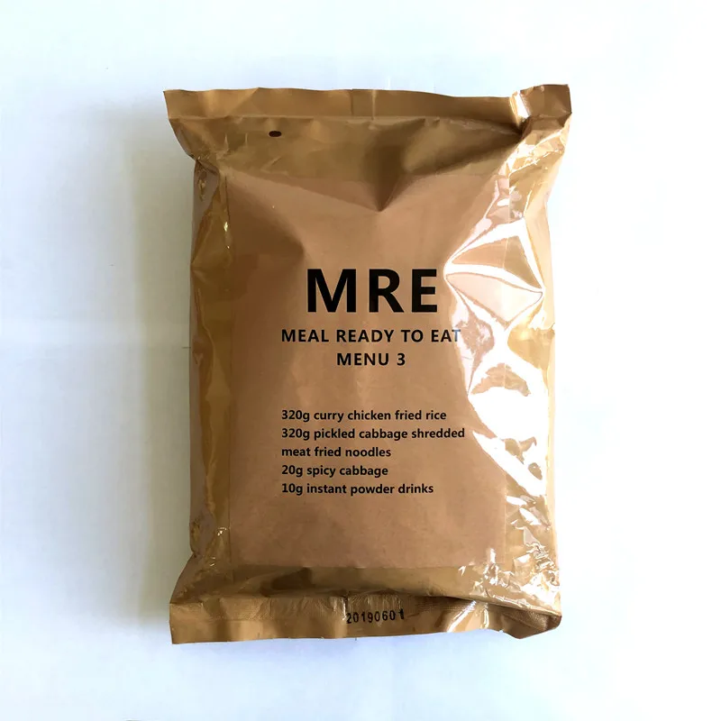  MRE еды жареная мгновенная лапша раствор риса