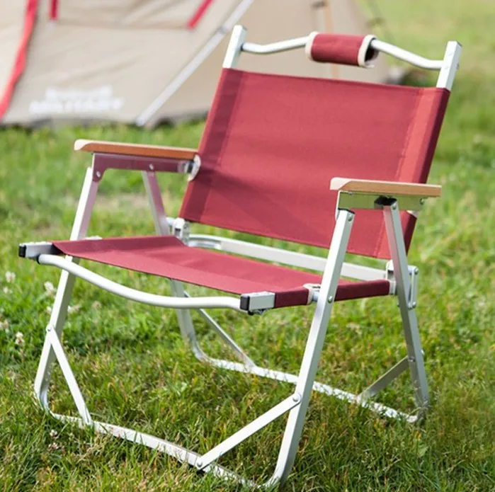 
Deluxe portable aluminum lightweight folding camp chairs with logo 