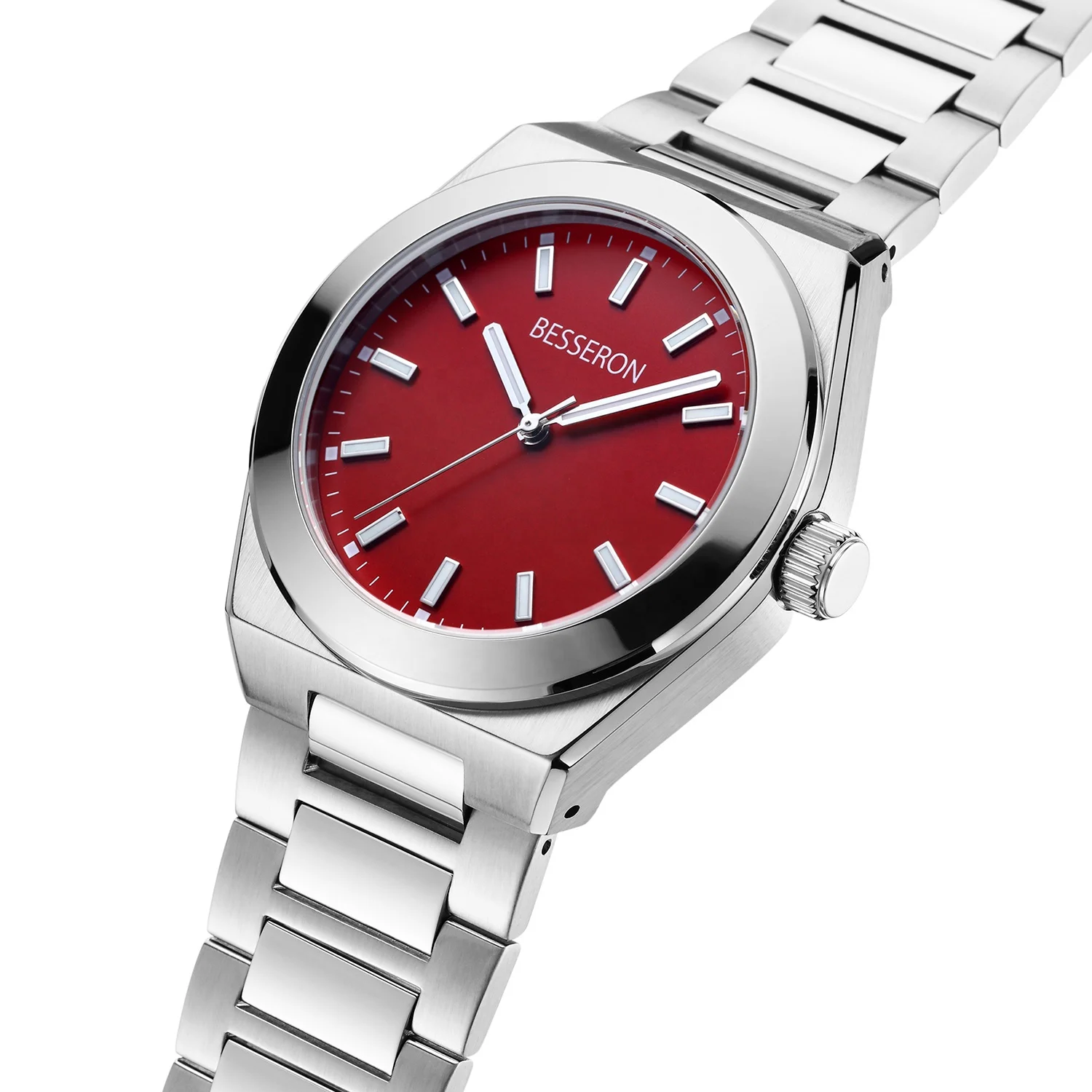 2023 High quality 316L stainless steel japan movement polishing bezel custom colorful quartz expensive watch for men