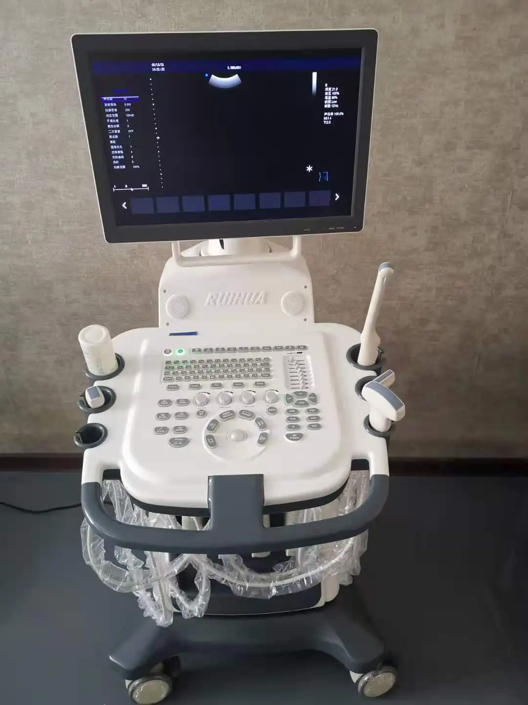 RuiHua brand full digital Color Doppler Ultrasound trolley ultrasound manufacturer