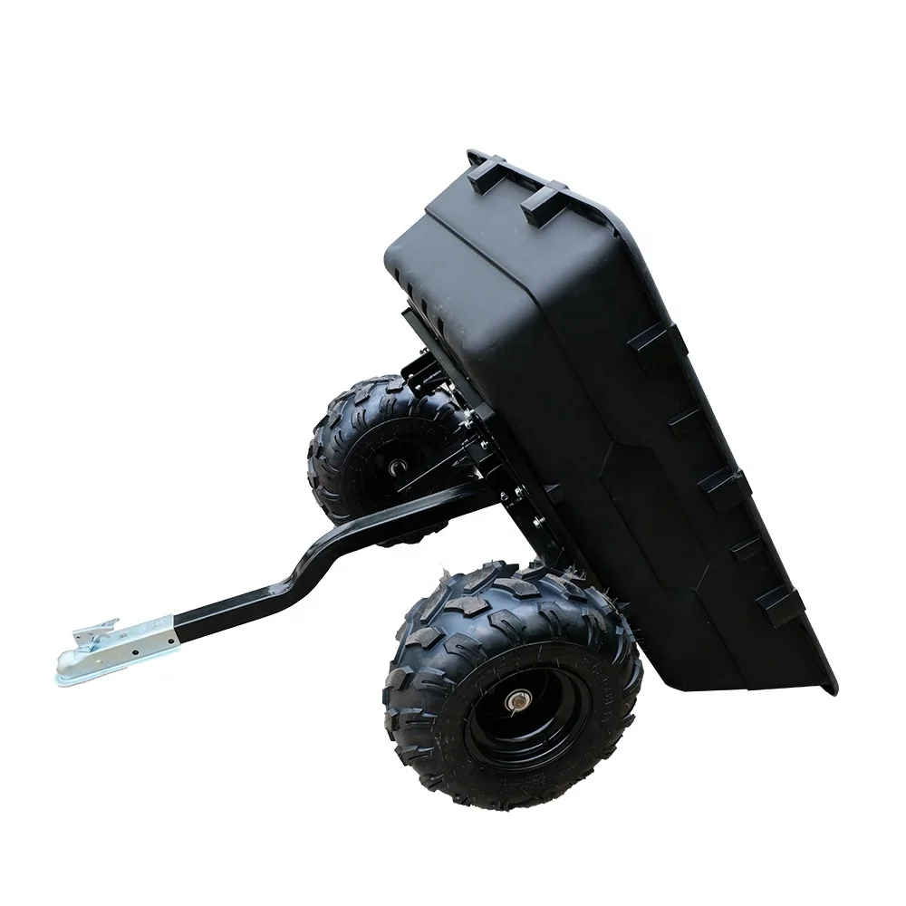 Wholesale Heavy Duty Two Wheels ATV Cart Dump Trailer Tow-Behind Tractor Outdoor Bike Trailer Motorcycle & ATV Trailers