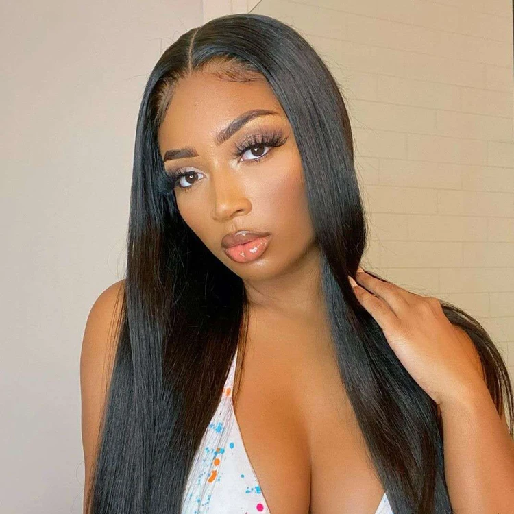 
Cheap Price 100% Human Hair Lace Front Wigs,30 40 Inch Long Indian Remy Natural Lace front Wig,Glueless Hair Lace Wig 