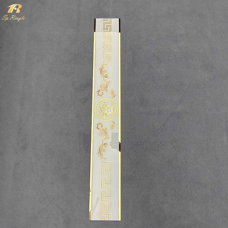 Роскошная зеркальная фарфоровая полированная ступенчатая плитка на заказ с керамическим мрамором