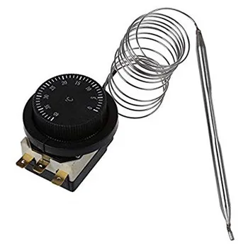 Переключатель контроля температуры для электрической духовки, регулируемый термостат для фритюрницы и сковороды с винтом