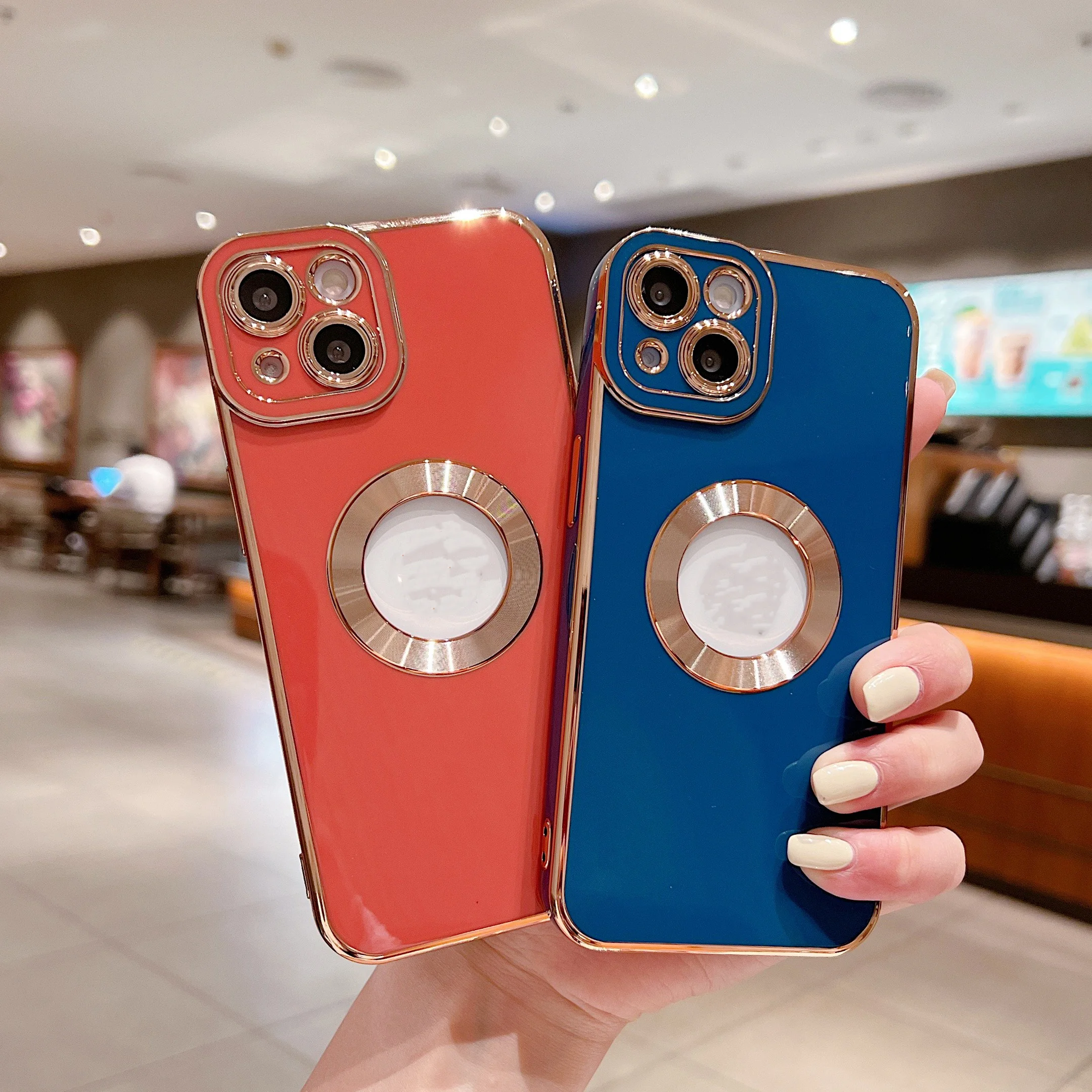 Designer Luxury Plating Phone Case Fashion Electroplate Soft Tpu Telephone Smartphone Cover For Iphone 11 12 13 14 Pro Max