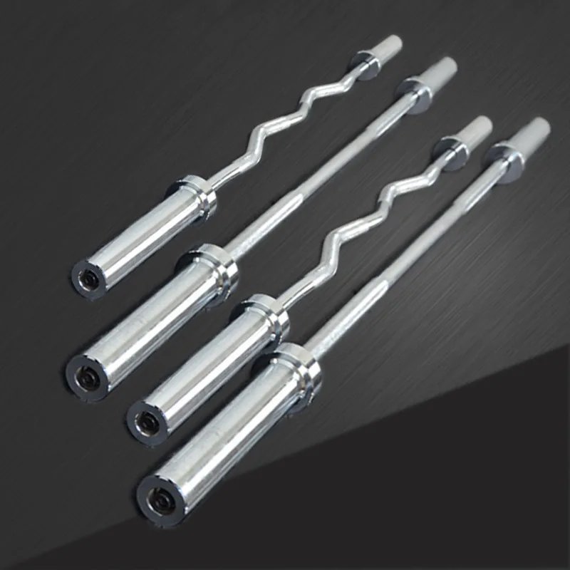 Factory Supply High Quality 1.2m curl Barbell Bar Weightlifting Bar With 2 Bearings weight 9kg 45steel