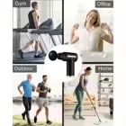 Portable Massage Gun With 6 Massage Heads, Rechargeable 6-Speed Massager  LCD Display