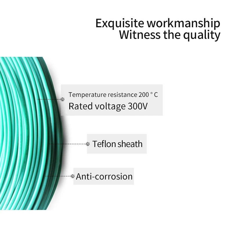 
UL certificate 18AWG 600v 200 degree high temperature FEP insulated coated electrical wire 