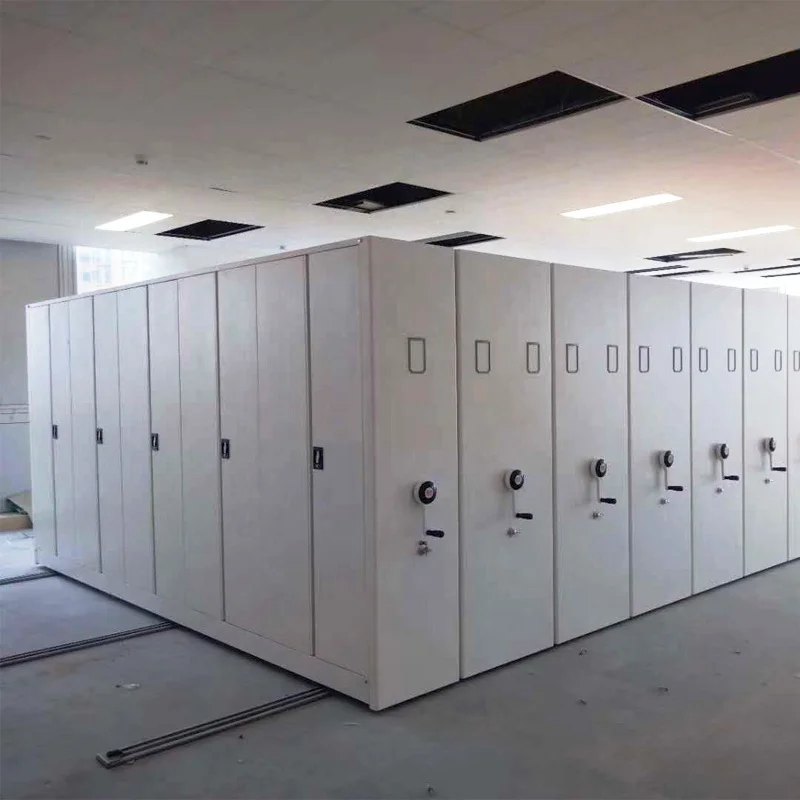 Spacesaver File Storage Metal Steel Library School High Density Mobile Library Shelving
