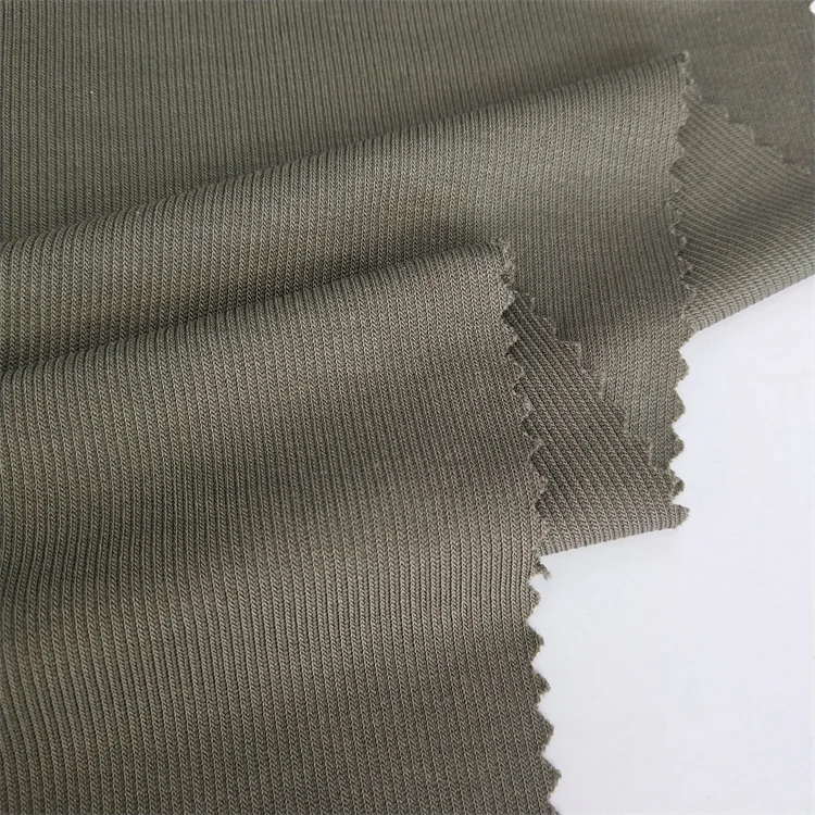 Soft tShirts Women Double Brushed Comfortable Elasticity Lenzing Modal Polyester Knitted Fabric