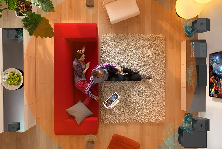 ATSH  X6 5.1/7.1 Professional Shadow K Surround Speakers Karaoke OK Jukebox Home Theater Audio System