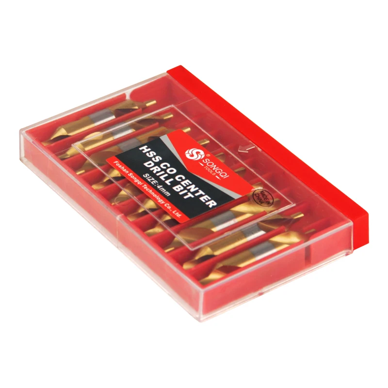 SONGQI HSS CO Double Ended  Center Drill Bit For Metal Drilling