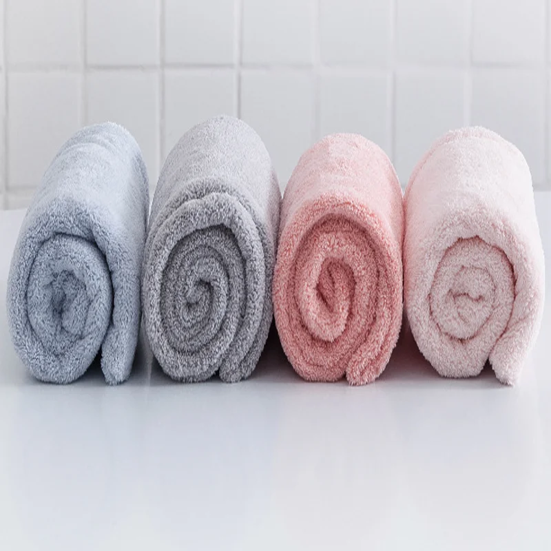 65*25cm Microfiber Hair Turban/Hair Drying Towel Wrap 300gsm Terry For Women
