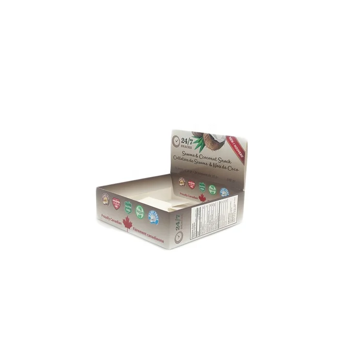 Custom Printing Biscuit Cookie Packaging Box Glossy UV Food Grade Eco Friendly Display Packing Paper Box For Snack Sweet Food