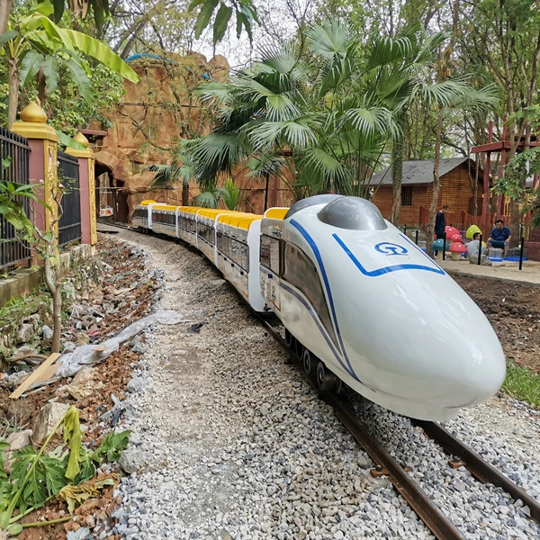 Cheap Price Amusement Park Kids Attractions Rides Electric Mini Steam Track Train For Kids Playground