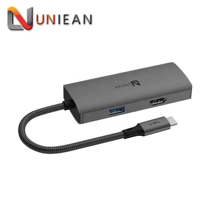 Tablet HDMI Cellphone Type-C USBC Docking Station USB C HUB 6 in 1 USB 3.0 for Ipad