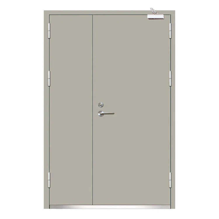Китайский производитель внутренняя безопасность один с половиной листа огнестойкие металлические двери внутренние противопожарные стальные входные