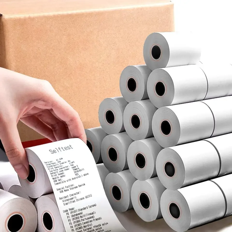 China Factory Direct Thermal Receipt Paper Rolls, 3-1/8 x 230ft Thermal Paper, POS Cash Register Paper Rolls