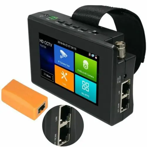 H.265 video security AHD CVI TVI 8MP, IP 12MP camares 4inch screen lcd 4k hd ipc cable 5 in 1 cctv ip camera tester monitor
