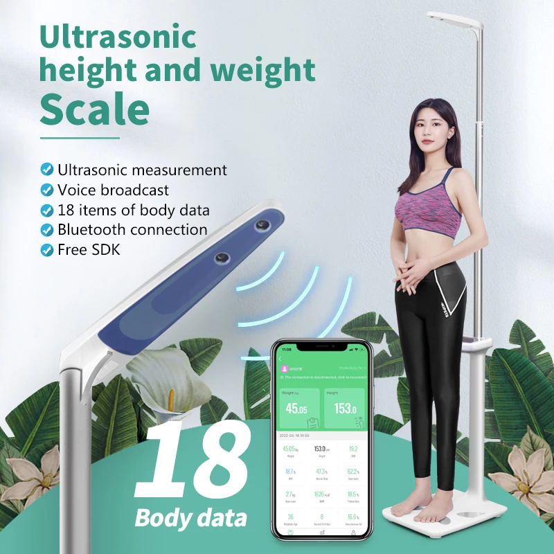 Smart body scale connection to the computer coin-operated weight and height scale weighing scale with height