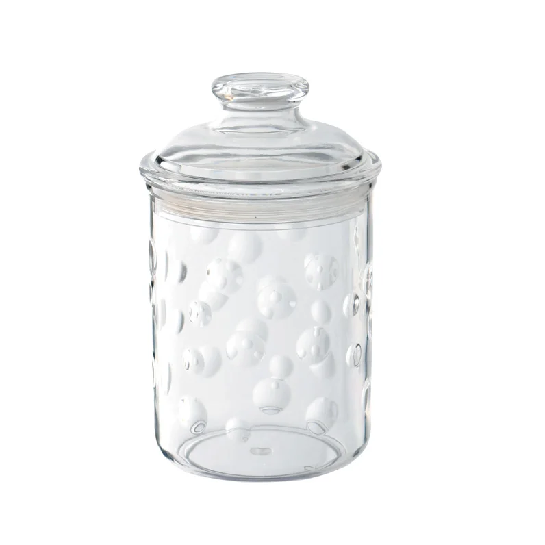 Bubble Design Noodle Pasta tall ginger jars Cylinder large plastic 1000ml 1L Acrylic Pickle Jar