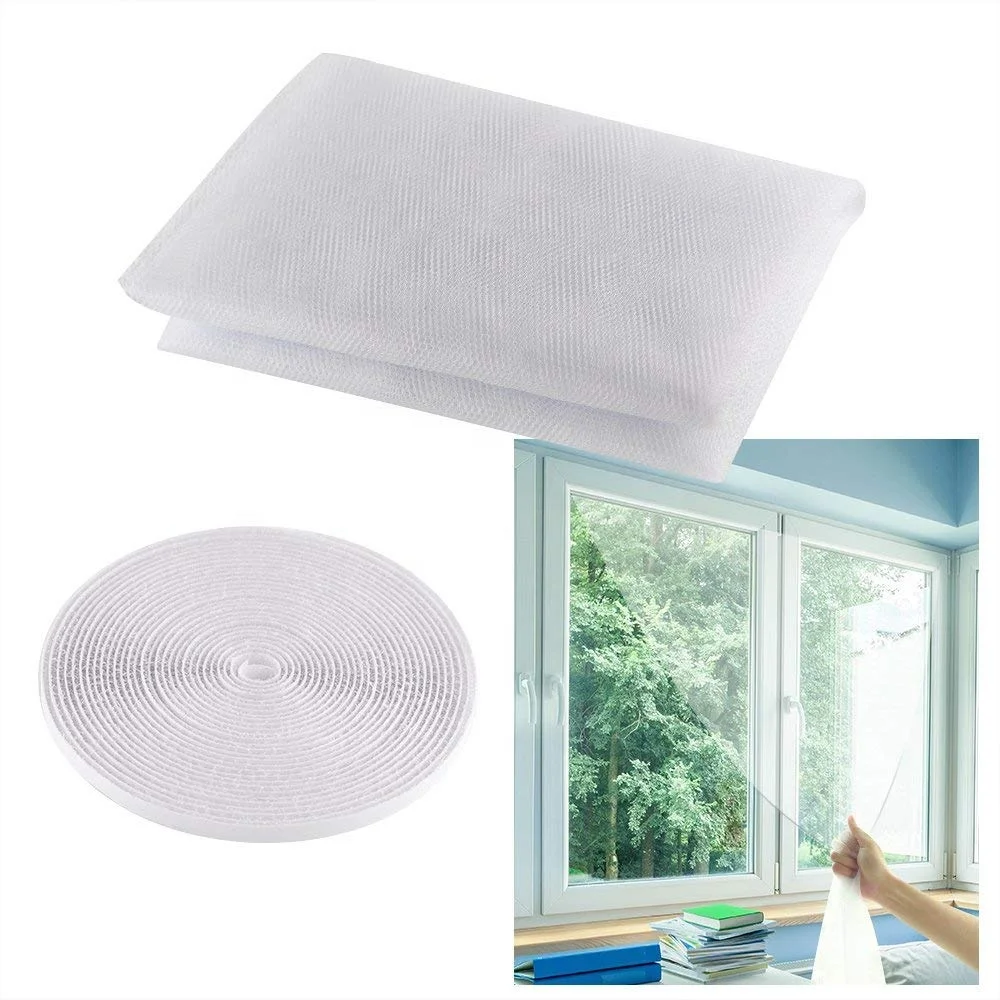 Hot Sale Self-Adhesive Hoop Tape Screen Fly Bug Mosquito Protector Net Mesh Screen Window Curtain Mesh