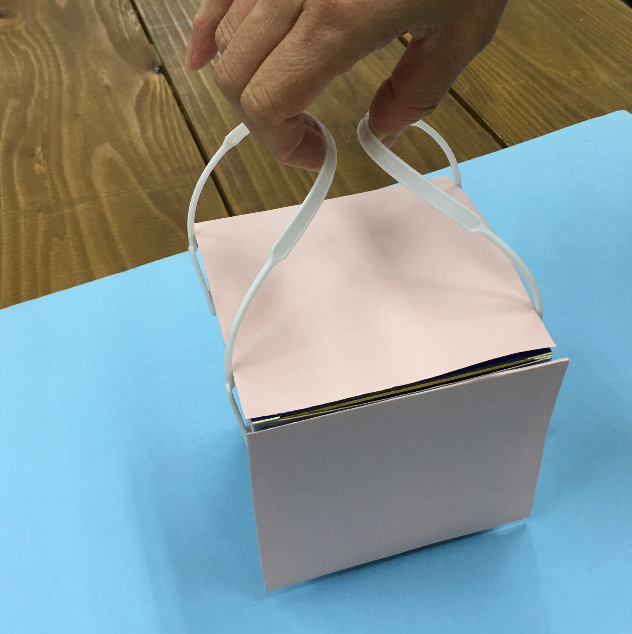 Handle Packaging Box Plastic Transparent Shipping Clear Cake Grocery Handbags Mini