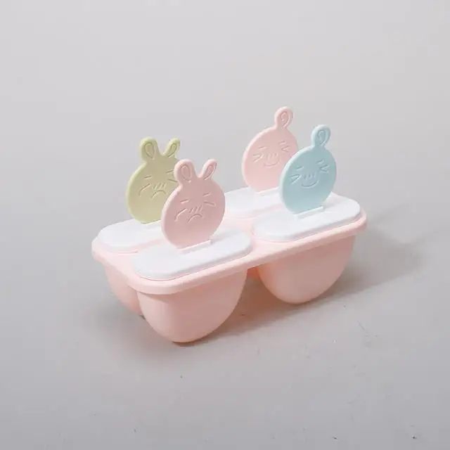Factory Wholesale Food Grade Ice Mold 4PCS With Ice Mold For Freezer Chilling Cocktail Whiskey Tea & Coffee PP Material