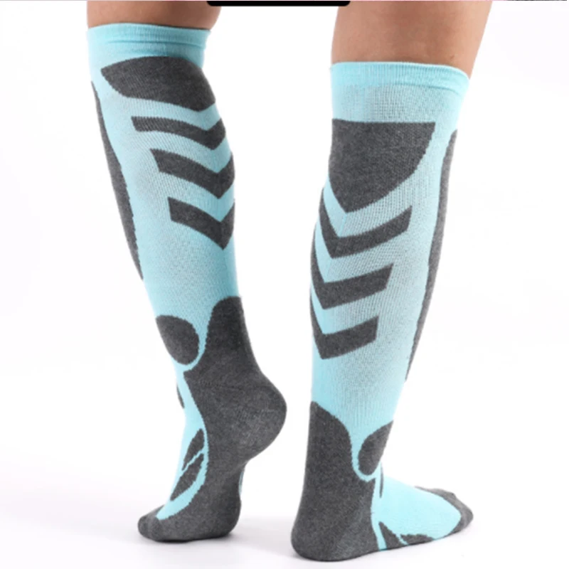 Wholesale High Quality Women Woolen Thick Warm Skiing Hiking Fishing Calf Calcetin Knee High Winter Men Ski Sport Unisex Socks