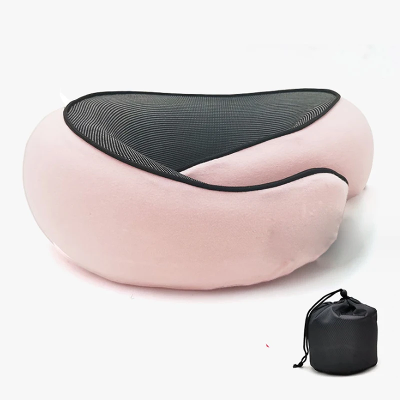 Travel neck Pillow, Best Memory Foam U shape Pillow Head Support Soft Pillow for Sleeping Rest, Airplane Car & Home Use